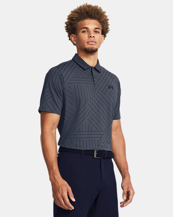 Under Armour Iso Chill Edge Golf Polo Shirt - Blue Mirage Under Armour Iso Chill Edge Golf Polo Shirt - Blue Mirage